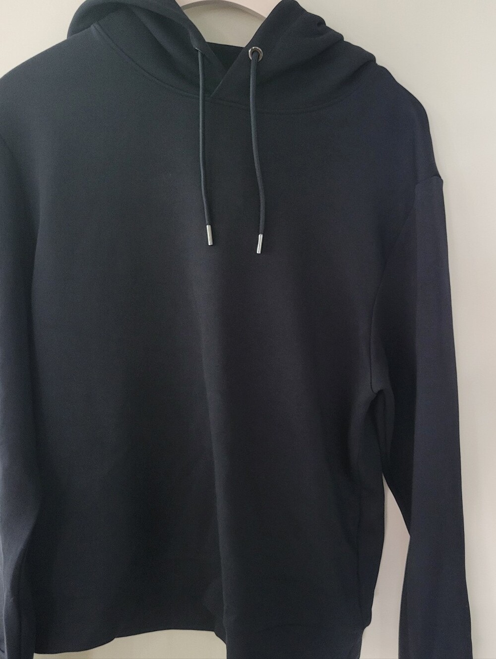 REISS Men's Falco Sueded Cotton-Modal Blend Relaxed-Fit Hoodie L - Picture 5 of 9